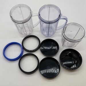Magic Bullet Cups Lids Rings Replacement Parts for Blender no motor no blades